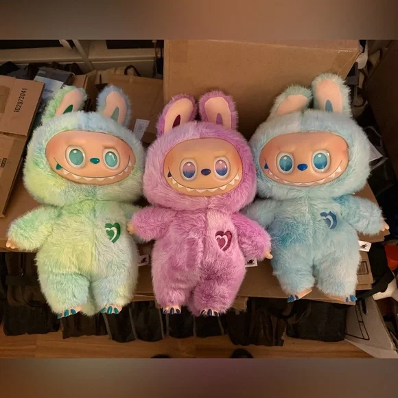 BLUE BIG INTO Z doll! INSPIRED/CUSTOM Labubu Lafufu Zimomo Plush Doll 22” Tall! - Picture 1 of 7